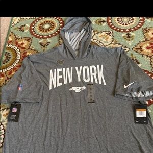 New York Jets Nike shorts sleeve  hoodie.
